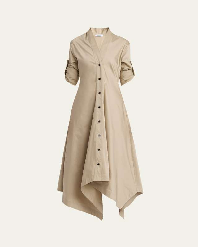 Handkerchief Cotton Poplin Dress